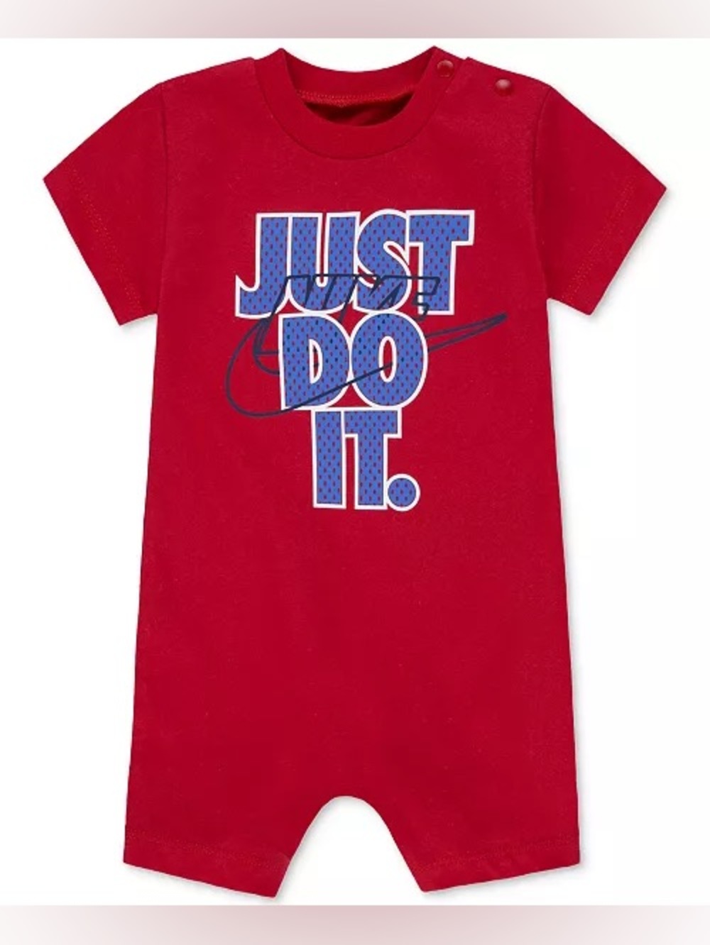 Nike Red Infant Bodysuit with Blue Graphic 6M 4 0564
